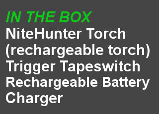 nitehunter led hunting torch flashlight